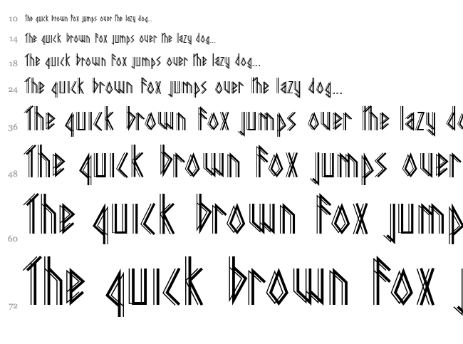 Pagan Winter font waterfall